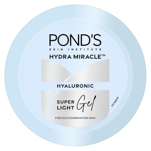 PondS Super Light Gel Oil Free Face Moisturizer 300 G | With Hyaluronic Acid & Vitamin E For Fresh Glowing Skin & 48 Hr Hydrati