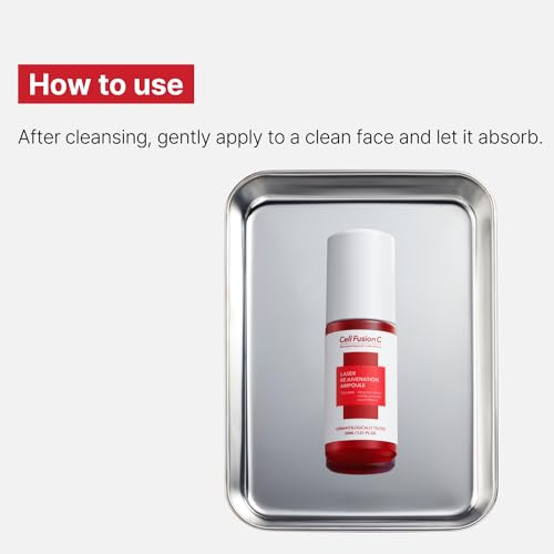 Cell Fusion C Laser Rejuvenation Ampoule, 3-in-1 Ampoule for Hydration, Soothing, Firmness with Peptide, Hyaluronic Acid, For Yo