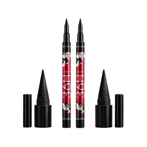 Rehanza Kajal & Felt-Tip Eyeliner Combo Pack - Ultra Deep Black, Waterproof & Smudge-Proof, Long-Lasting 24-36H, Precision Felt 