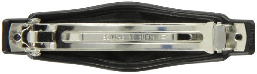 Caravan Pointed Sliding Frame On Rectangular Bar Barrette In Black