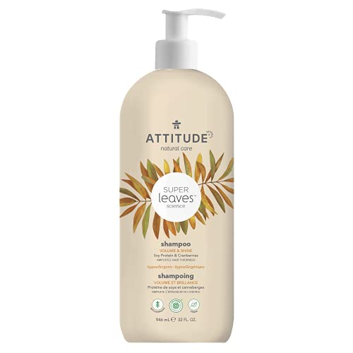 ATTITUDE Hair Shampoo, EWG Verified, Plant- and Mineral-Based Ingredients, Vegan and Cruelty-free Beauty and Personal Care Produ