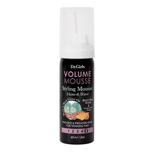 Dr.Girls Styling Mousse Hold 5 2oz/ 60ml (Black Rice Water & Mango)