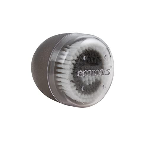 Ecotools Deep Cleansing Facial Brush, For Facial Cleansers & Balms, Removes Oil, Dirt & Impurities, Exfoliating, Revives Dull Sk