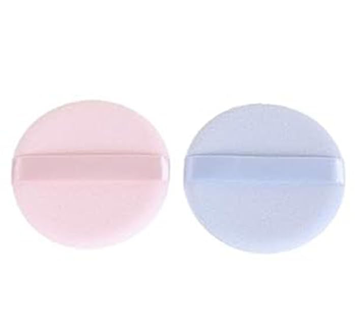 Kira Round Powder Puff For Women Makeup Sponge Puff Face Dry Wet Makeup Puff For Loose Powder Body Powder, Cotton Cosmetic Spong