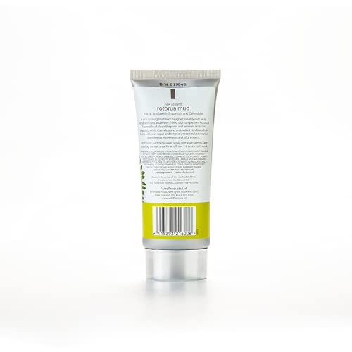 Wild Ferns Rotorua Mud Facial Scrub with Grapefruit & Calendula, 100 milliliters