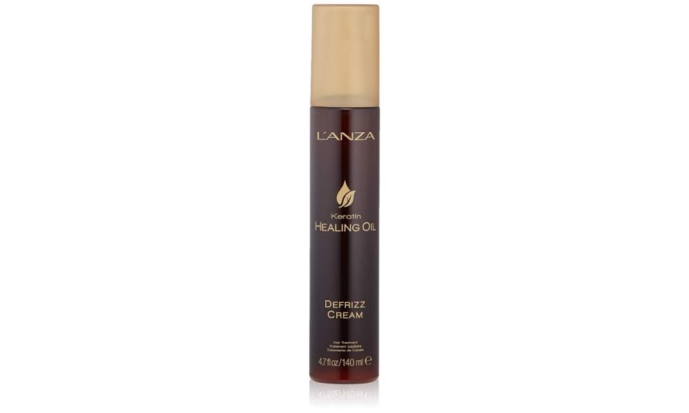 LANZA Keratin Healing Oil De-frizz Cream, For a Shiny Finishing and a Long-lasting Look, With Triple UV and Heat Protection, Sui