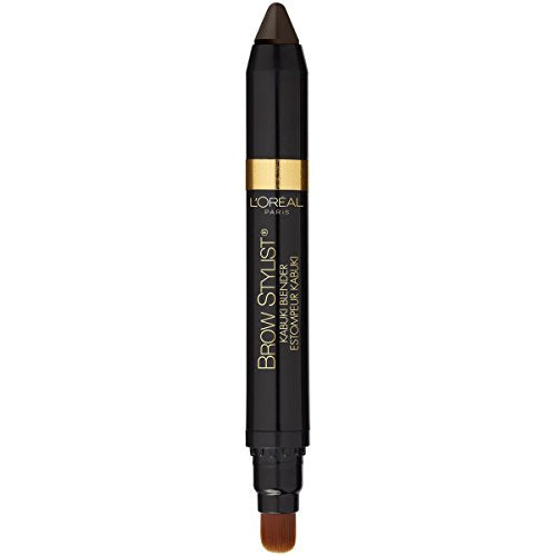 L'Or  Al Paris Brow Stylist Kabuki Blender Brow Crayon, Dark Brunette, 0.05 Oz.