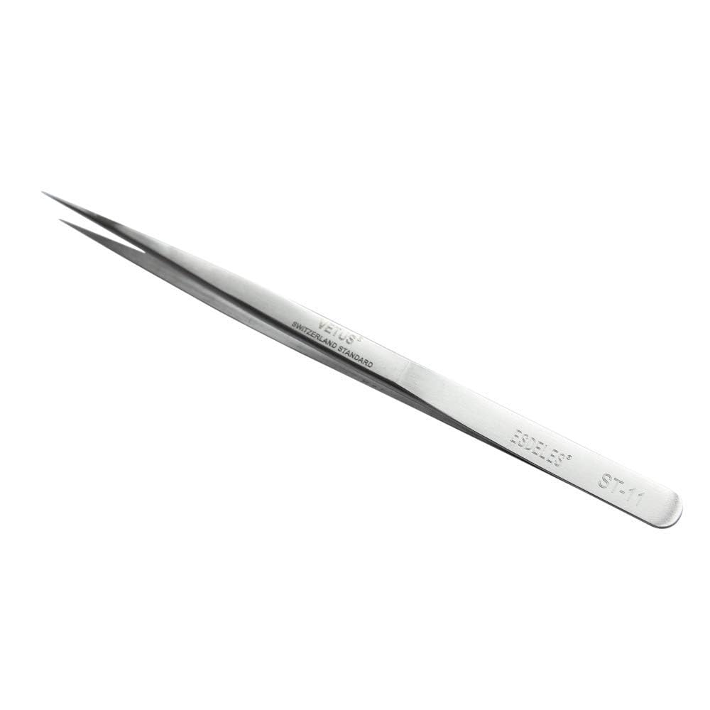 Vetus Tweezer Non-Magnetic Stainless Steel Pointed Tip St-11