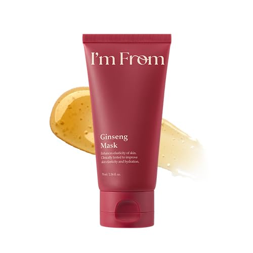 Im From Ginseng Mask, Korean WashOff Mask with Red Ginseng Extract for Elasticity, Nourishment & Moisture Care 2.37 fl.oz