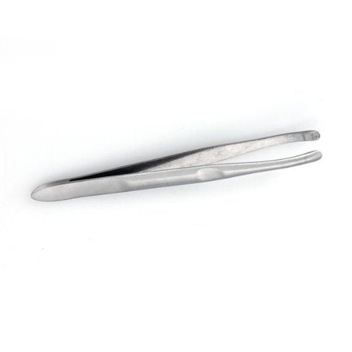 Yimart Stainless Steel Round Tip Eyebrow Tweezer - Silver, 1 Count, Model YIM06460
