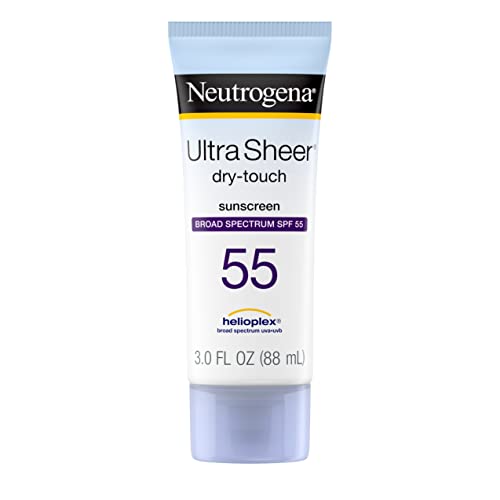 Neutrogena Ultra Sheer Dry-Touch Sunscreen Lotion, Broad Spectrum Spf 55 Uva/Uvb Protection, Lightweight Water Resistant Face &
