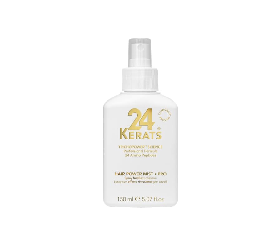 24 KERATS Power Pro Hair Mist | Strengthens, Repairs & Adds Shine | With TRICHOPOWER SCIENCE & 24 Amino Acids | Lightweight, Fri