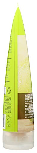 Desert Essence Green Apple & Ginger Body Wash - 8 Fl Ounce - Refreshing - Vitamins A, B & C - Scented - Cleanses & Revitalizes -