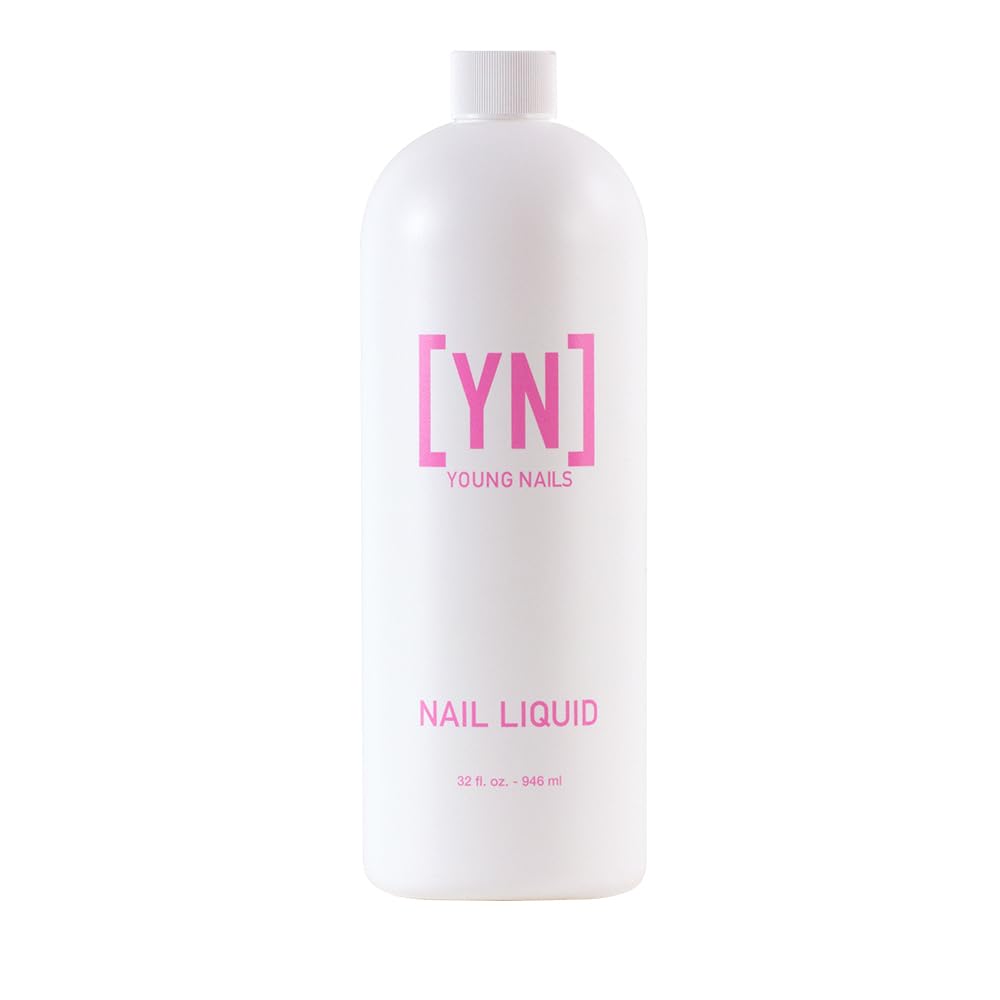 Young Nails Liquid Nail Monomer for Acrylic Nail Powder - Professional Liquid Monomer, Acrylic Nails At Home, Low Odor, MMA Free