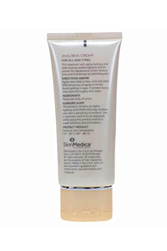 SkinMedica AHA/BHA Cream - Age-Defying Skincare Face Cream for Women That Exfoliates and Improves the Appearance of Skin Tone an