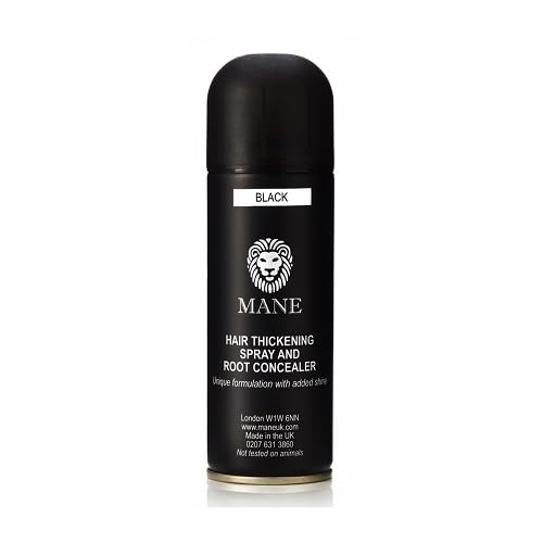 MANE Hair Thickening Fiber Spray (200 ml, Silver)