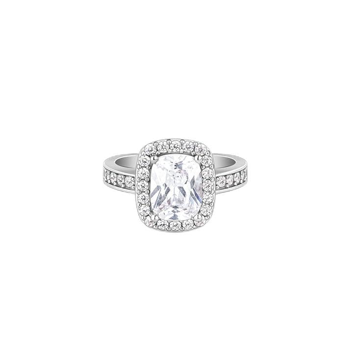 Giva 925 Silver Classic Solitaire Ring, Adjustable | Gifts For Women And Girls | With Certificate Of Authenticity And 925 Stamp 