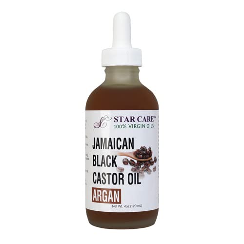 STAR CARE 100% Virgin Jamaican Black Castor Oil 4oz/ 120ml (Argan)