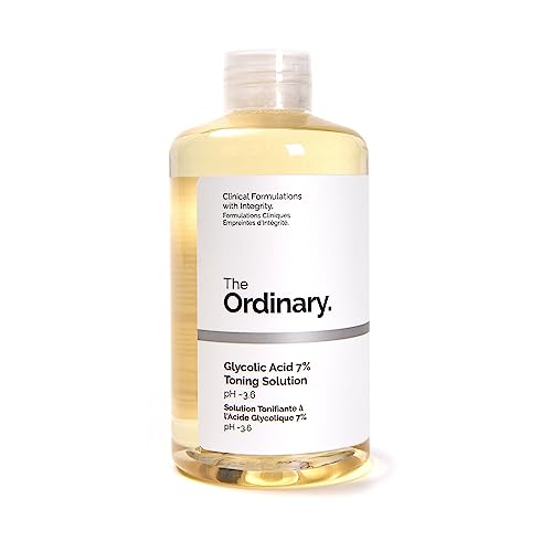 The Ordinary Glycolic Acid 7% Exfoliating Toner - Brightening Daily Toner, 8.1 Fl Oz, Yellow