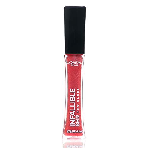 LOreal Infallible 8 HR Le Gloss, Cherry Flash 0.21 oz (Pack of 2)
