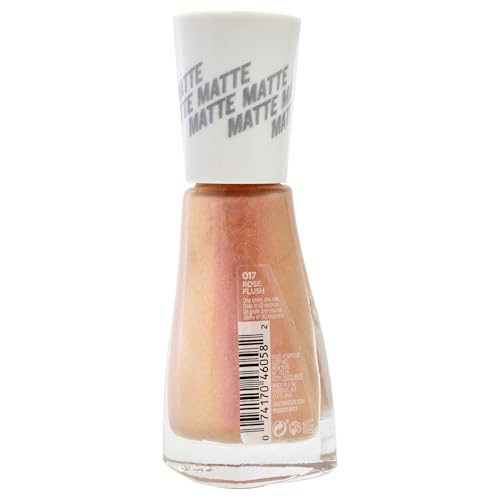 Sally Hansen Insta Dri Matte Metallics, Rose Flush, 031 Fl Oz (Pack Of 1)