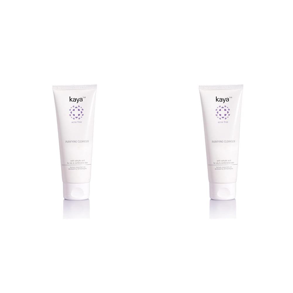 Kaya Clinic Acne Free Purifying Cleanser Salicylic Acid Face Wash Reduces Acne & Pimples For Pimple Prone Skin Face Wash For Oil