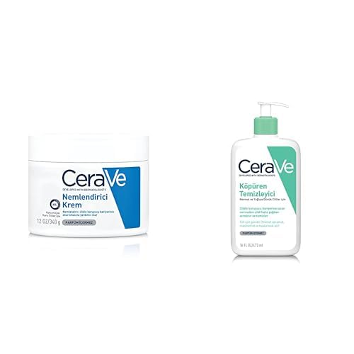 Cerave Foaming Cleanser For Normal To Oily Skin (473Ml)  DermatologistDeveloped Facewash | NonCo,Cerave Moisturizing Cream Fo
