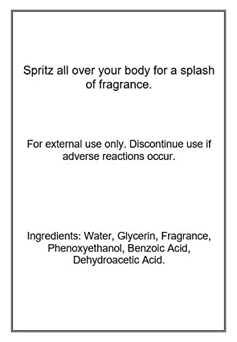 Exotic Coconut Body Spray, 8 Ounces, Body Mist For Women With Clean, Light & Gentle Fragrance, Long Lasting Perfume With Comfort