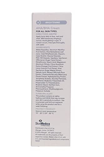 SkinMedica AHA/BHA Cream - Age-Defying Skincare Face Cream for Women That Exfoliates and Improves the Appearance of Skin Tone an