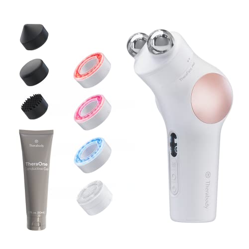 Theraface Pro - Handheld Facial Massage Device - Compact Electric Face And Skin Care Therapy Tool - 8-In-1 Treatment With Microc