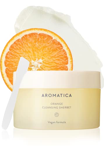 AROMATICA Orange Cleansing Sherbet 150g - Makeup Removing Balm - Melts Away Stubborn Impurities