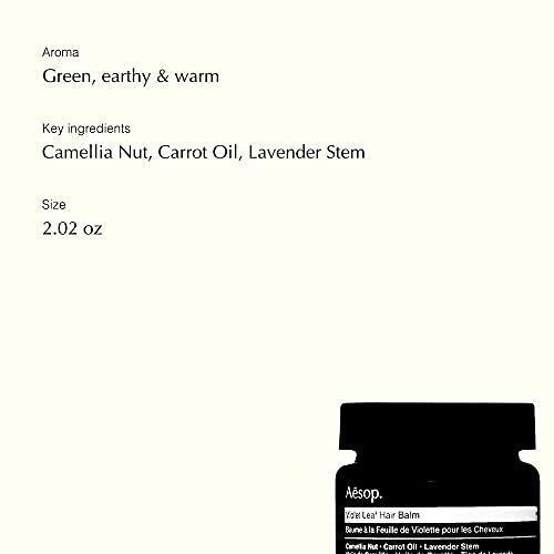 Aesop Violet Leaf Hair Balm | 60mL/2.02 oz | Paraben, Cruelty-free & Vegan