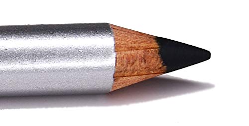 Pure Ziva Charcoal Dark Matte Grey Gray Sexy Smoke Wooden Eyeliner Pencil, HD Professional Eye Liner Smudge Proof Highly Pigment