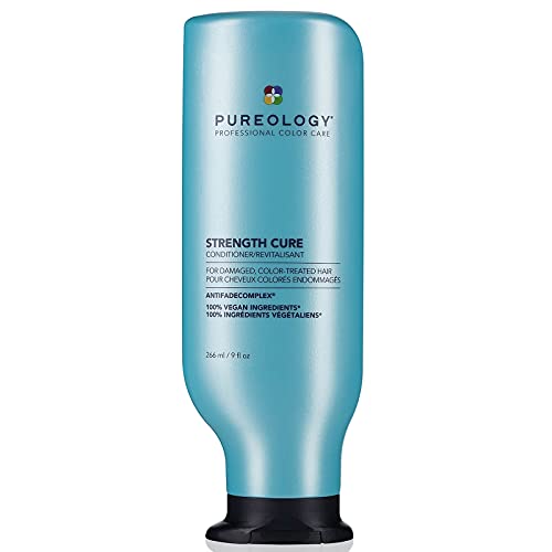 Pureology Strength Cure Strengthening Conditioner For Damaged & Color Treated Hair, 9 Fl Oz