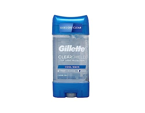Gillette Anti-Perspirant Deodorant Clear Gel Cool Wave - 3.8 oz, Pack of 2