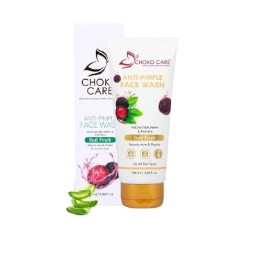 Choko Care AntiPimple Face Wash With Sofi Fruits, Aloe Vera & Tea Tree  Deep Cleansing Oil Control For AcneProne Skin, 100Ml