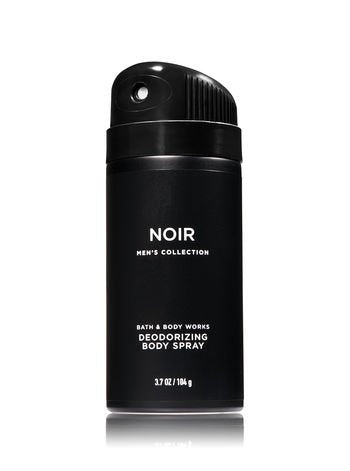 Bath And Body Works Noir Men 'S Collection 3 Piece Set Includes 3.7 Oz Deodorizing Body Spray, 8 Oz Ultra Shea Body Cream, 10 Oz
