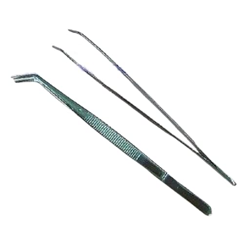 Deluxe 6 Bent Tweezers (Set of 2)