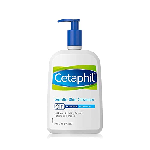 Cetaphil Hypoallergenic Gentle Skin Cleanser, Dry To Normal Sensitive Skin, Paraben, Oil And Fragrance Free, 20 Fluid Ounce, 2 C