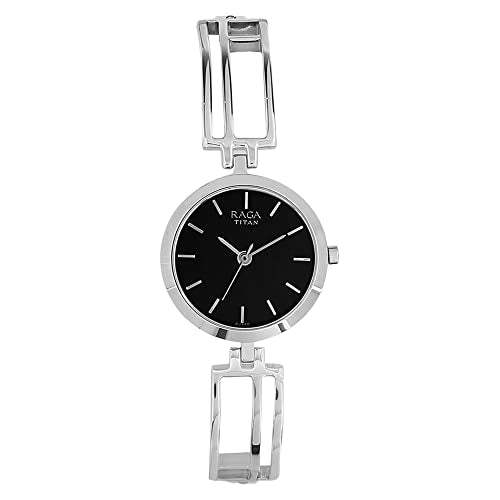 Titan Raga Viva-3 Analog Round Watch For WomenS, Silver, Free Size, Classic