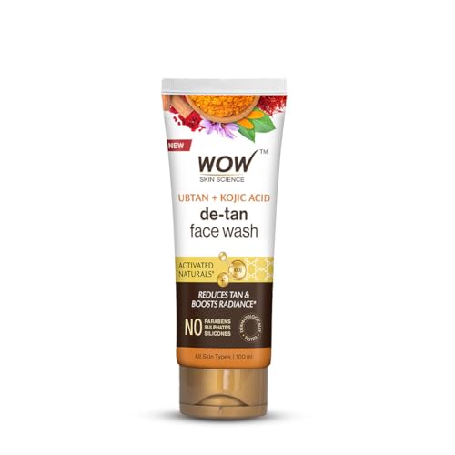 Wow Skin Science Ubtan Cleansing Face Wash | Turmeric & Saffron | All Skin Types | Clear, Glowing Skin | 100% Vegan | Paraben & 