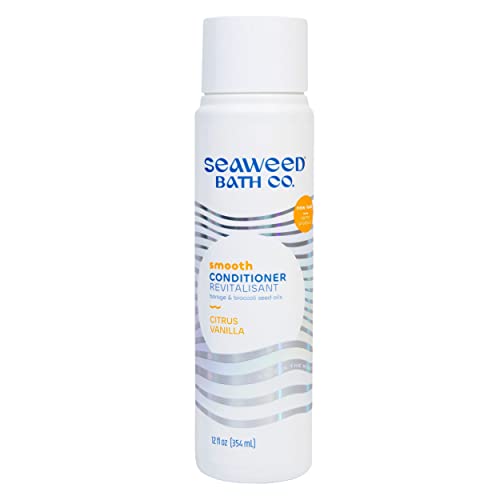 Seaweed Bath Co. Smooth Conditioner, Citrus Vanilla Scent, 12 Ounce, Sustainably Harvested Seaweed, Borage And Broccoli Seed Oil