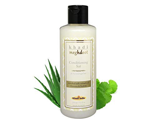 Khadi Meghdoot Conditioning Shampoo Enriched With Extracts Of Aloevera And Brahmi For Dry & Damage Hair, Cleans And Moisturizers