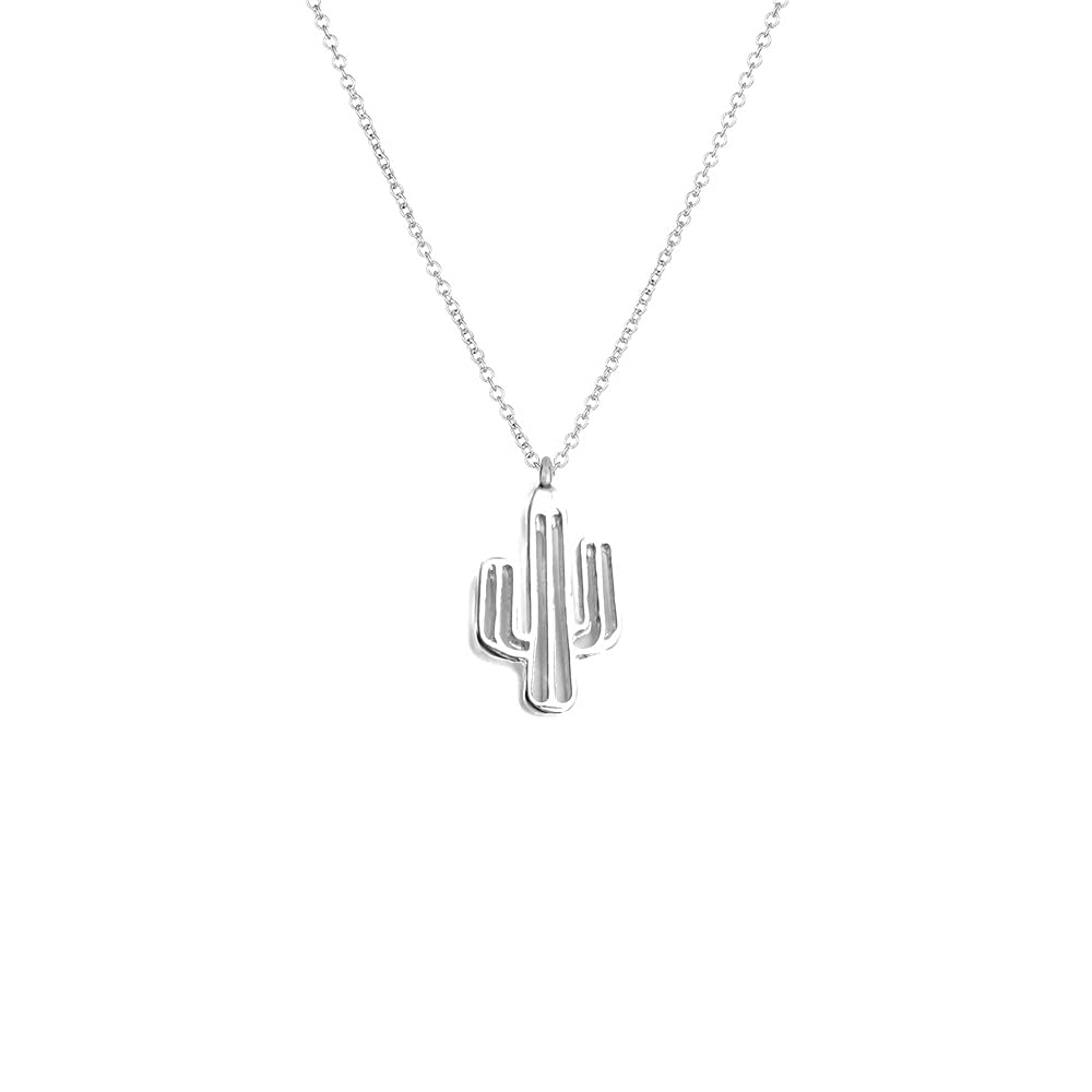 LANG XUAN Friendship Cactus Compass Necklace Message Card Butterfly Pendant Good Luck Elephant Pendant Chain Necklace with Gift