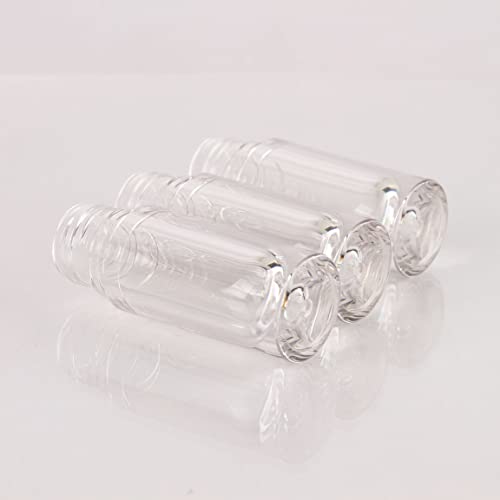 COSIDEA 14pcs Empty Silver 6ml big doe foot wand chunky lip gloss tubes lip gloss tubes for DIY lipgloss, White round lipgloss c