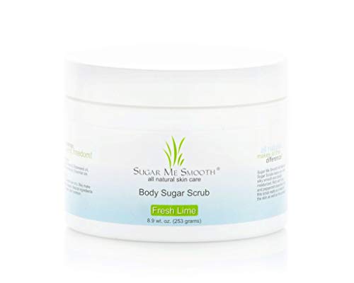 Sugar Me Smooth Body Sugar Scrub (Fresh Lime) Ultra Hydrating and Exfoliating Scrub for Nourishing Essential Body Care Body Scru