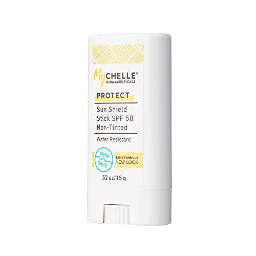 Mychelle Dermaceuticals Sun Shield Stick Spf 50 Non-Tinted - Natural Liquid Zinc Sunscreen Vitamin E And Jojoba - Water Resistan