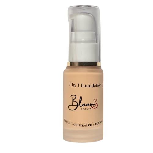 Bloom Beauty 3In1 Foundation  Buttercream Glow | Lightweight, Blendable & Safe Formula | Flawless Matte Full Coverage Makeup