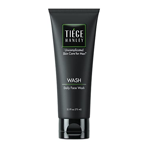 Tiege Hanley Daily Face Wash for Men (WASH) | Gently Removes Dirt, Grime & Excess Oil | Feel Cleansed & Refreshed | Fragrance Fr