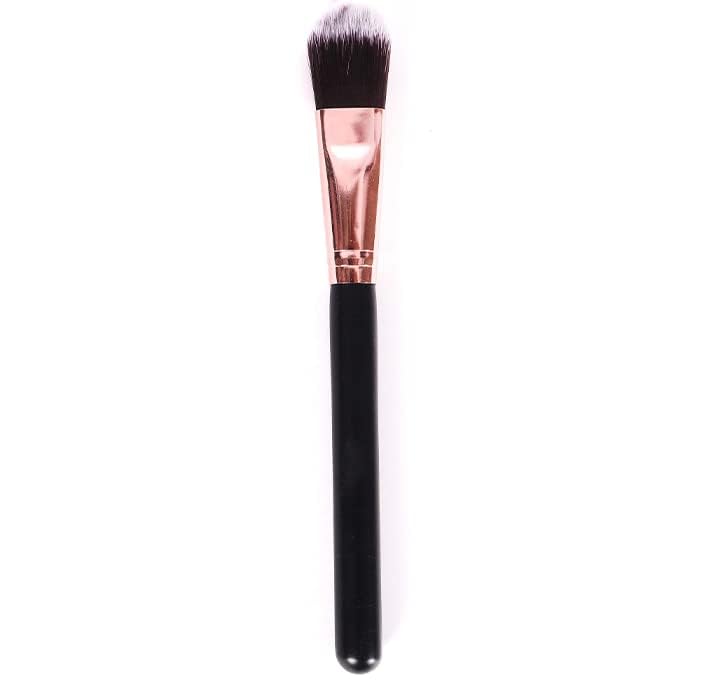 Banira 2 In 1 Foundation Makeup Brushes For Blending Liquid Powder, Concealer Cream Cosmetics, Blush Brush For Women Brown(Pack 